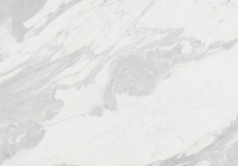Calacatta Belgia marble sample with pale gray veining